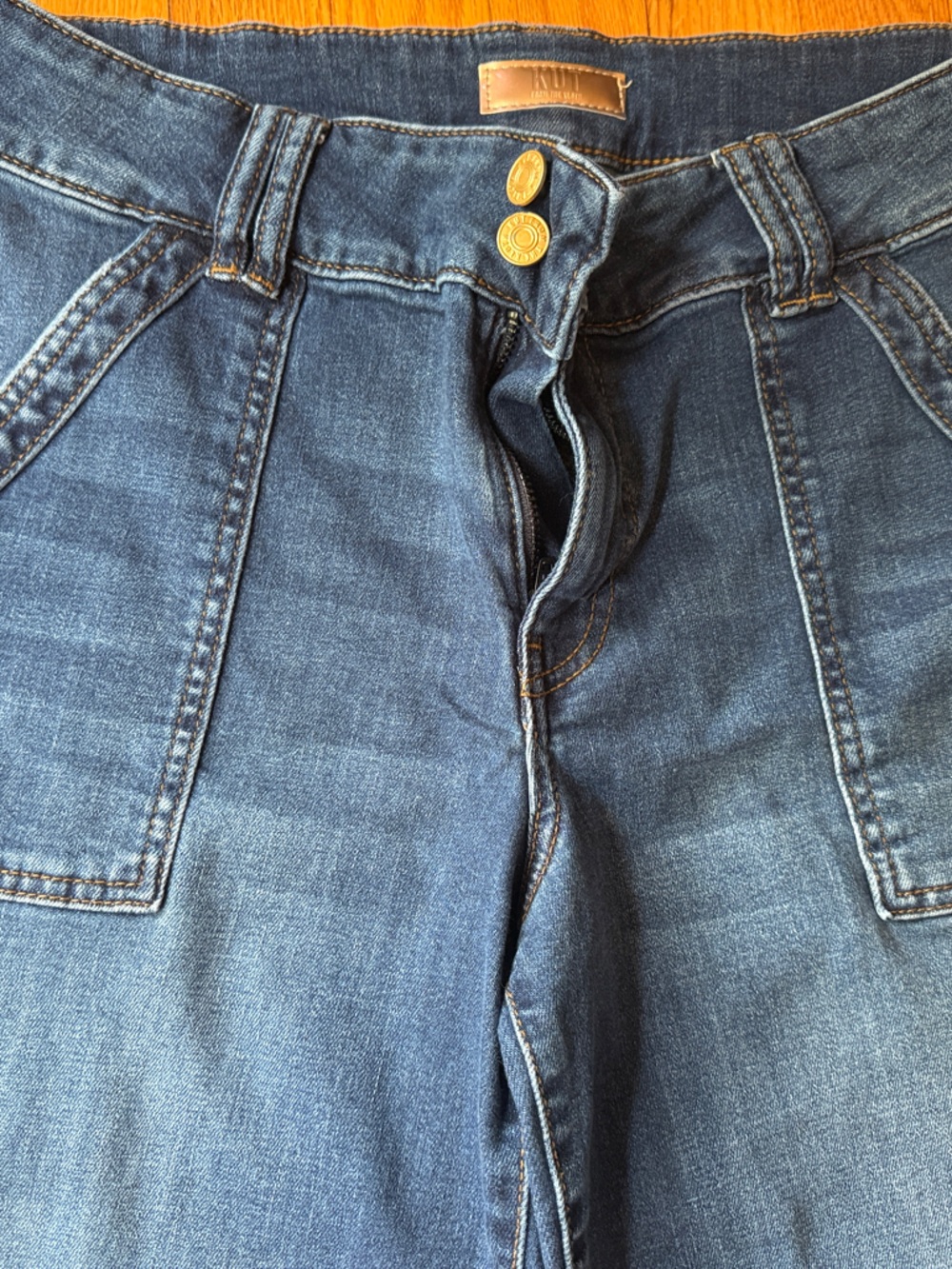 KUT From The Kloth Jodi High Waist Wide-Leg Women's Jeans 10P - Picture 3 of 4